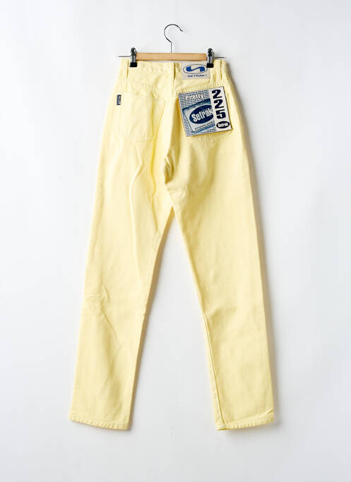 Jeans coupe slim jaune SETRAK pour femme