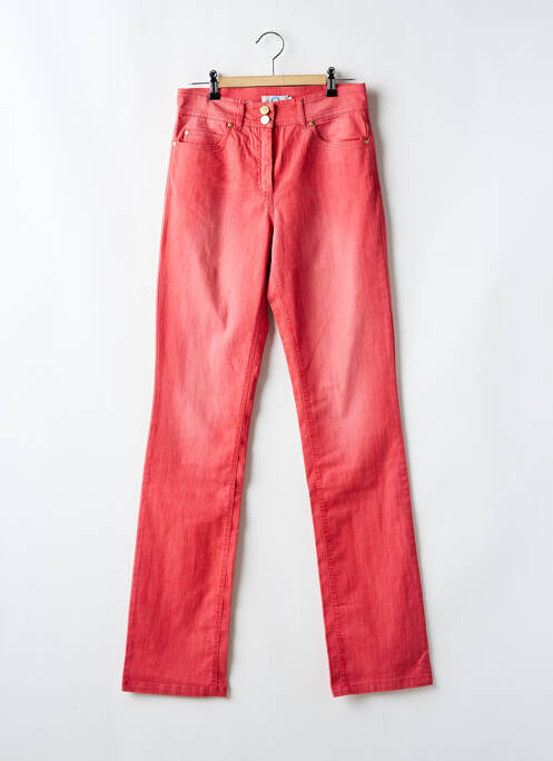 Jeans coupe slim rouge PAUL BRIAL pour femme