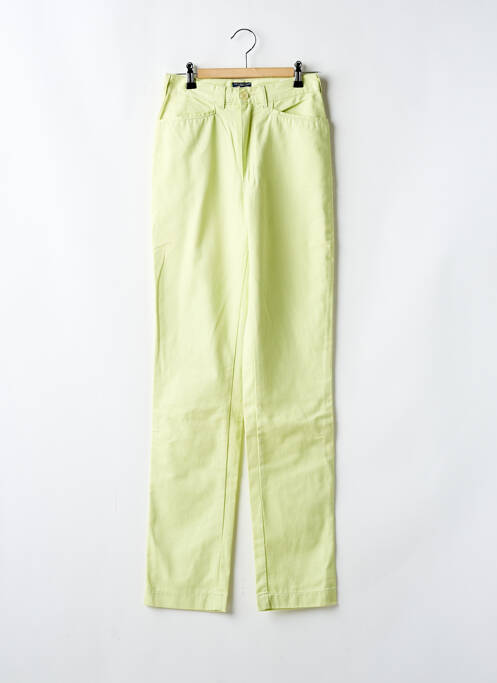 Jeans coupe slim vert SETRAK pour femme