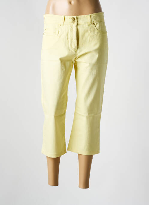 Pantacourt jaune PAUL BRIAL pour femme
