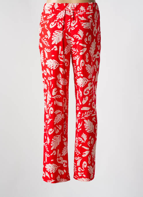 Pantalon droit rouge ÉTYMOLOGIE pour femme