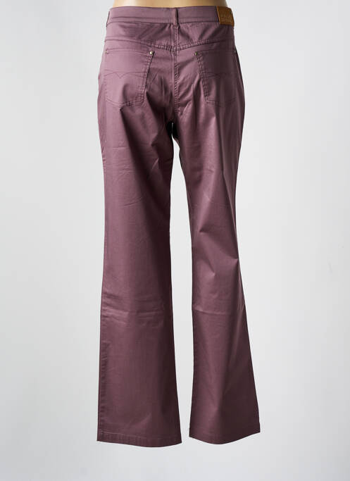 Pantalon droit violet PAUL BRIAL pour femme