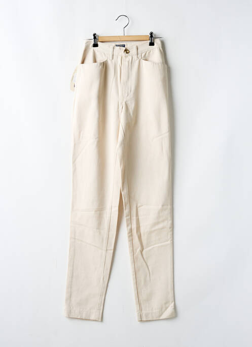 Pantalon slim beige SETRAK pour femme