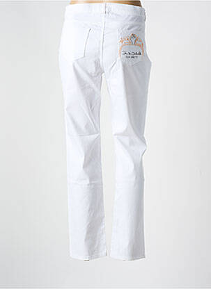 Pantalon droit stretch taille normale blanc ELISA CAVALETTI femme