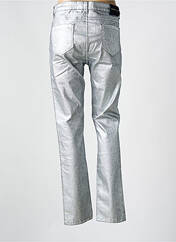 Pantalon slim argent LAUREN VIDAL pour femme seconde vue