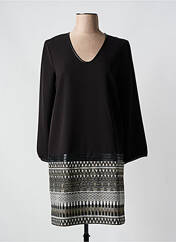 Robe courte noir LAUREN VIDAL pour femme seconde vue