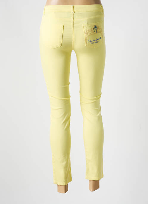 Pantalon 7/8 jaune ELISA CAVALETTI pour femme