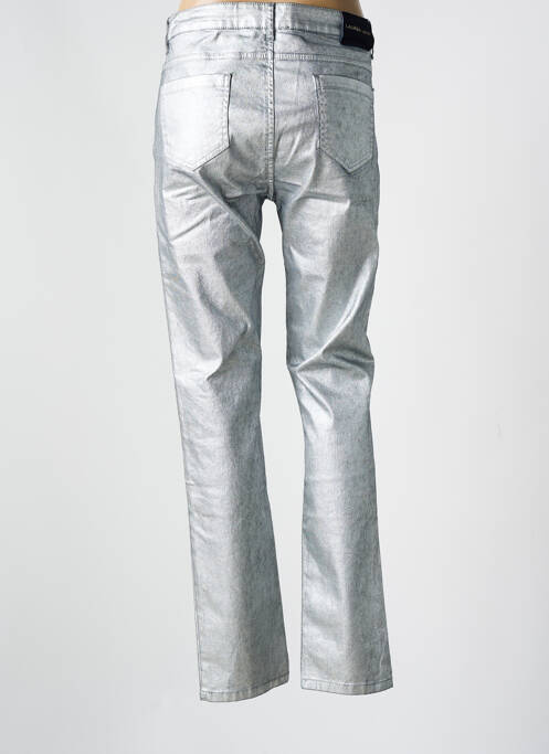 Pantalon slim argent LAUREN VIDAL pour femme