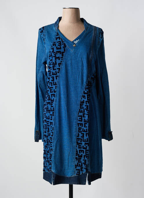 Robe mi-longue bleu ELISA CAVALETTI pour femme