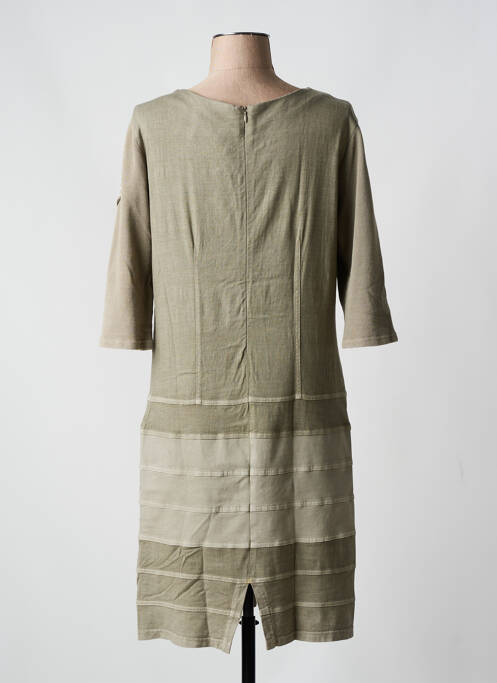 Robe mi-longue vert ELISA CAVALETTI femme