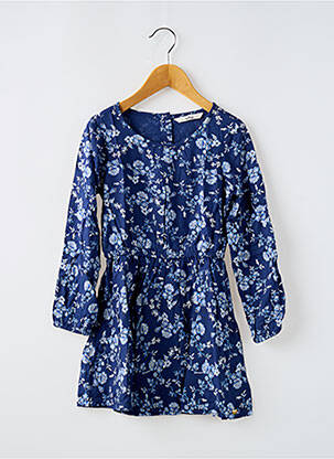 Robe mi-longue doublure manches longues bleu TIFFOSI fille