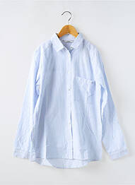 Chemisier tissage popeline manches longues bleu TIFFOSI fille