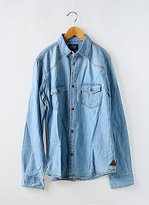Chemise manches longues fermeture boutonnée sur le devant bleu TIFFOSI garcon