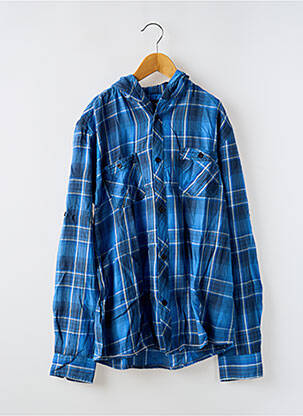 Chemise manches longues tissage popeline bleu TIFFOSI garçon
