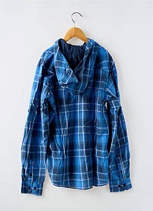 Chemise manches longues tissage popeline bleu TIFFOSI garçon