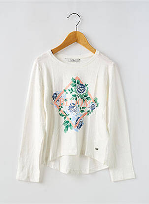 T-shirt stretch manches longues beige TIFFOSI fille