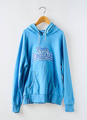 Sweat-shirt à capuche poches manches longues bleu LONSDALE fille