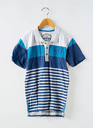 Polo stretch manches courtes bleu TIFFOSI garçon