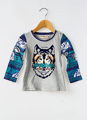 T-shirt manches longues manches longues gris DESIGUAL garçon