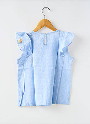 Blouse volants manches courtes bleu TIFFOSI fille