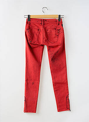 Jeans skinny stretch taille basse rouge SALSA femme
