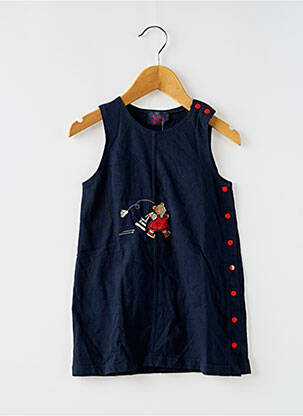 Robe mi-longue bleu COUDEMAIL pour fille