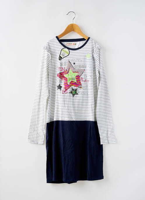 Robe mi-longue bleu DESIGUAL pour fille