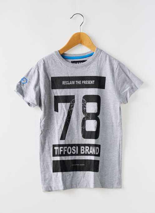 T-shirt gris TIFFOSI pour garçon