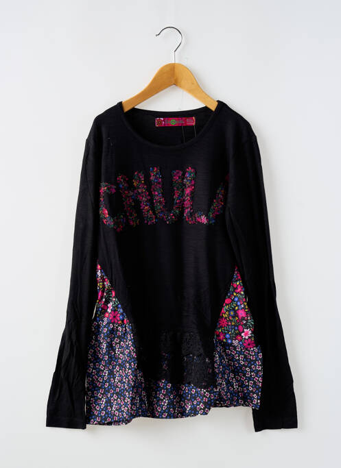Tunique manches longues noir DESIGUAL pour fille