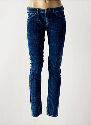 Pantalon slim tissage popeline taille normale bleu PEPE JEANS femme