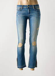 Jeans coupe slim effet usé délavé taille normale bleu SALSA femme