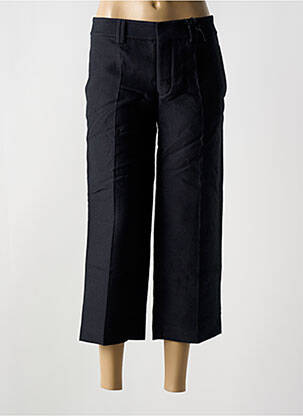Pantalon 7/8 fermeture zippée sous rabat avec crochet taille normale noir DESIGUAL femme