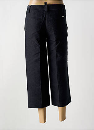 Pantalon 7/8 fermeture zippée sous rabat avec crochet taille normale noir DESIGUAL femme
