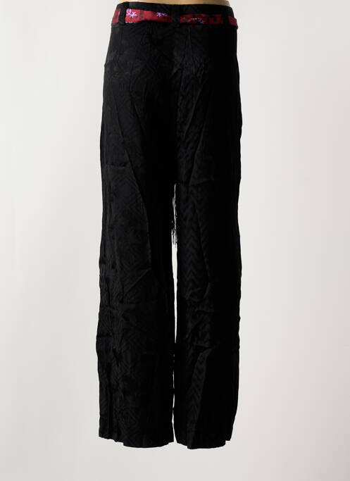 Pantalon droit noir DESIGUAL femme