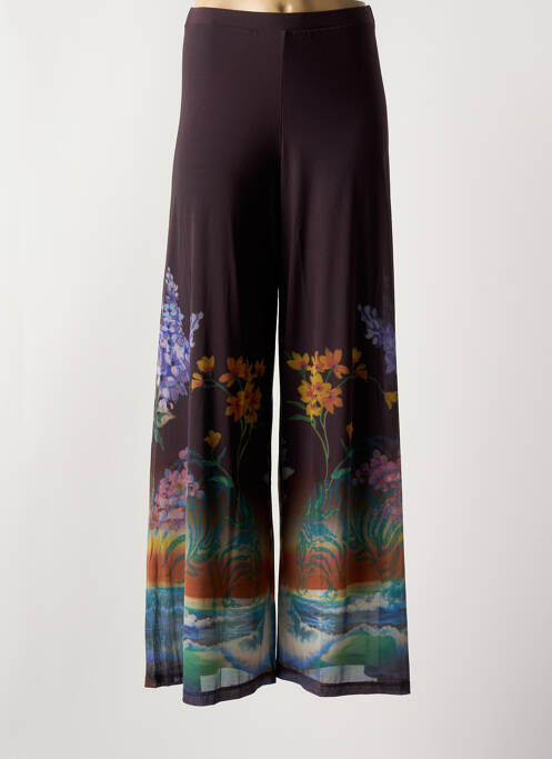 Pantalon large marron DESIGUAL pour femme