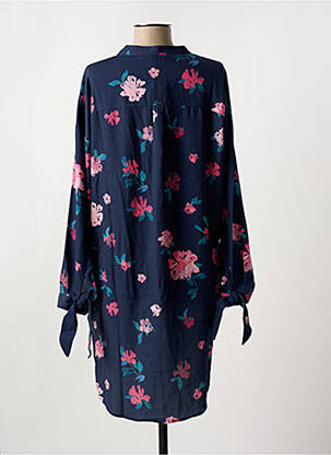 Robe courte coupe fluide manches 3/4 bleu SALSA femme