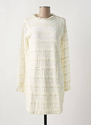 Robe courte manches longues manches longues beige DESIGUAL femme