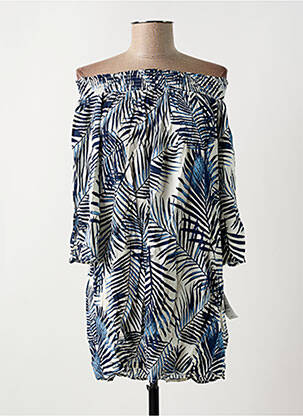 Tunique manches longues coupe fluide bleu MOLLY BRACKEN femme