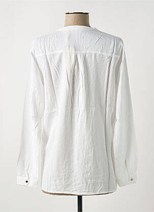 Blouse tissage popeline manches longues blanc SALSA femme