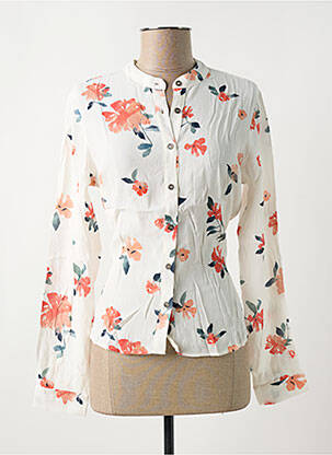 Chemisier imprimé fleurs manches longues beige SALSA femme