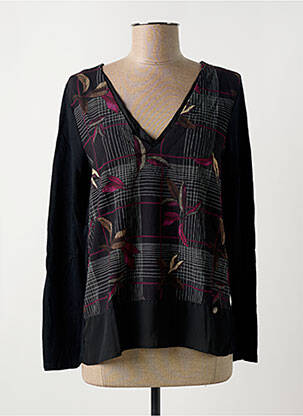 Blouse imprimé fleurs manches longues noir SALSA femme