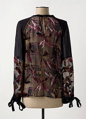 Blouse légère et transparente manches longues noir SALSA femme