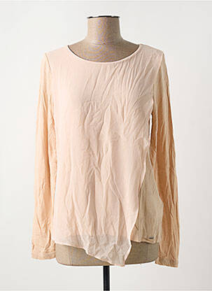 Top tissage crêpe manches longues rose SALSA femme