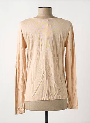 Top tissage crêpe manches longues rose SALSA femme