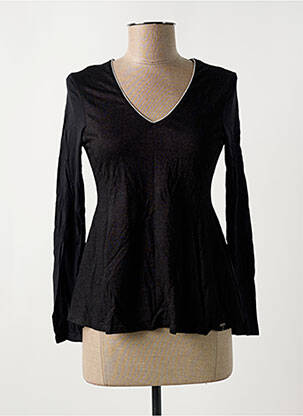 Top stretch manches longues noir SALSA femme