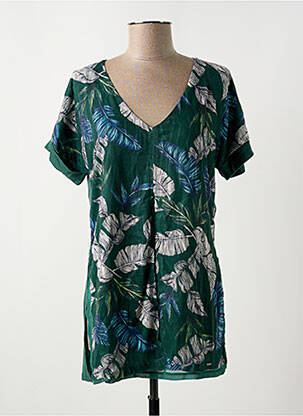 Tunique manches courtes coupe cintrée vert SALSA femme