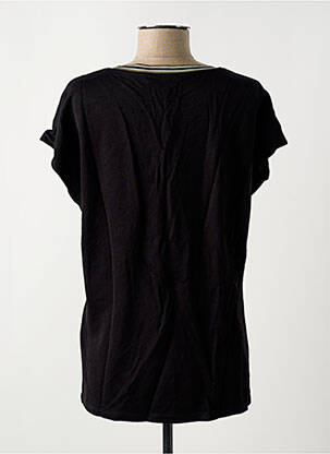 T-shirt col v manches courtes noir GARCIA femme