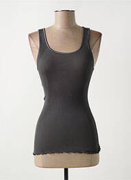 Top/caraco effet matière satinée gris OSCALITO femme
