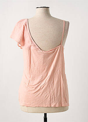 Top stretch manches courtes rose SALSA femme