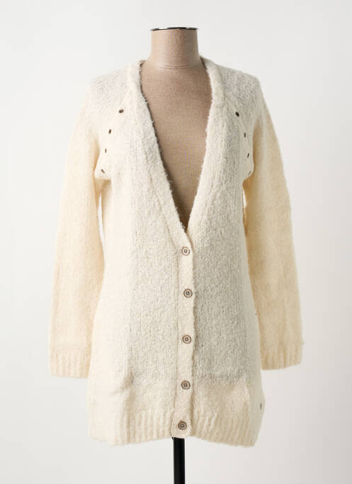 Gilet manches longues stretch beige GARCIA femme